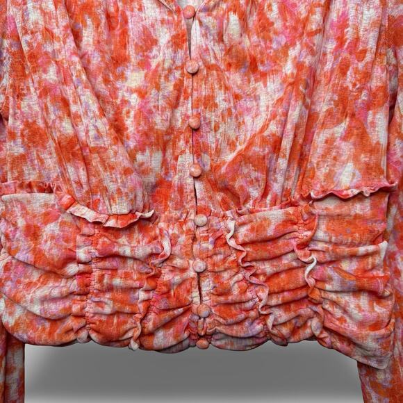 Anthropologie Floral Cropped Top - Picture 4 of 6